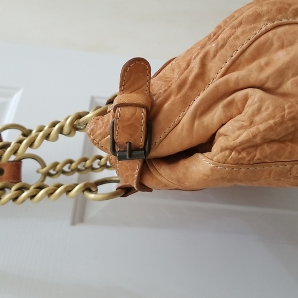 MALINI MURJANI  leather tan shoulder bag - Picture 5 of 11